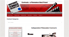 Desktop Screenshot of independentfilmmakercontracts.com