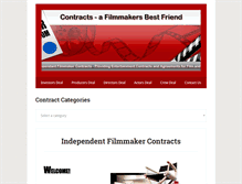 Tablet Screenshot of independentfilmmakercontracts.com